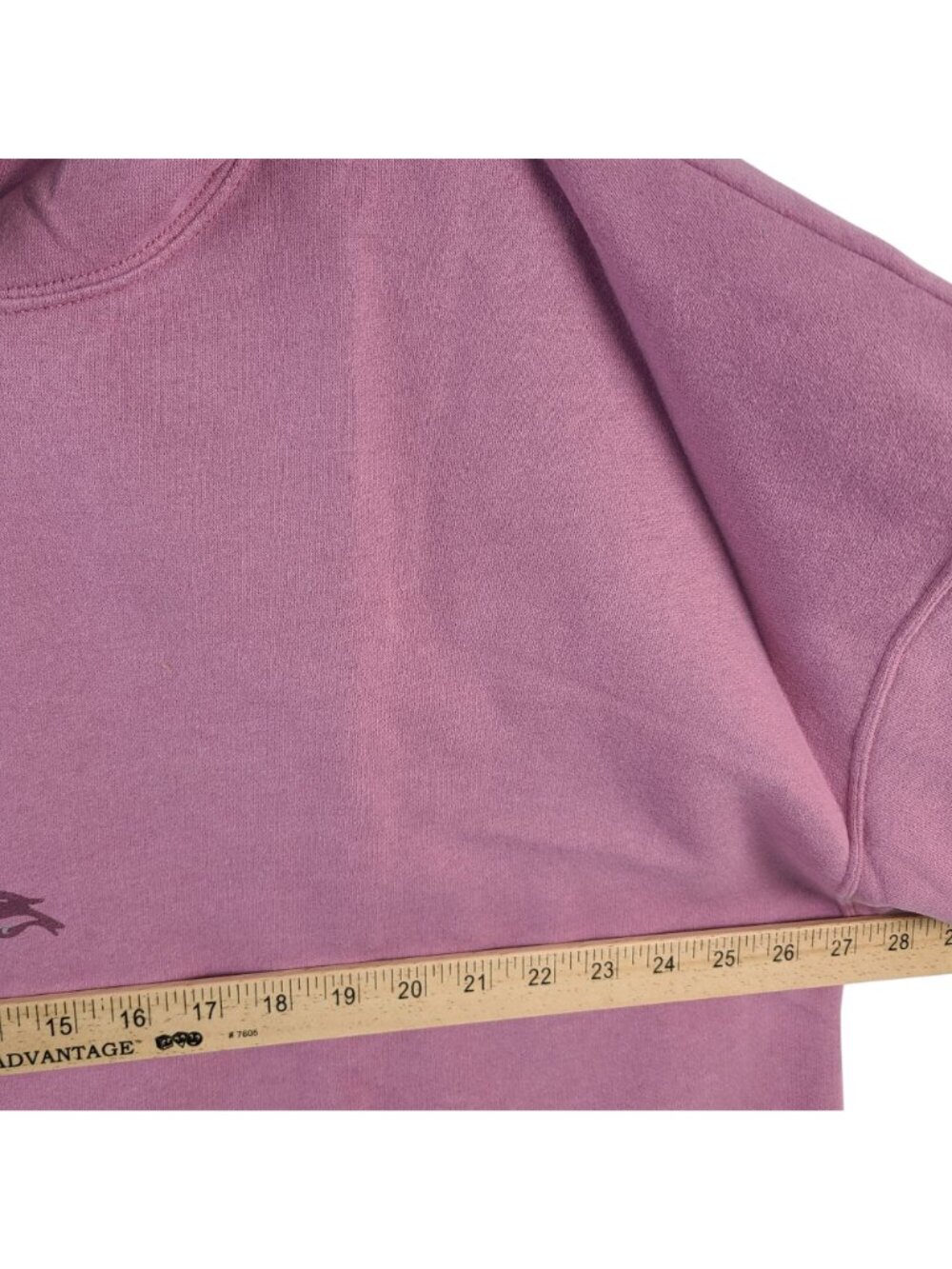 NEW Hollister Women's XL Mauve Hoodie Rose Graphic Design Kangaroo Pocket - Picture 5 of 8